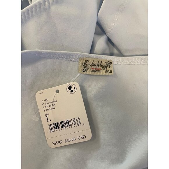 Free People Somethin Bout You Sold Bodysuit Crisp Morning Womens Size Large - Picture 10 of 11